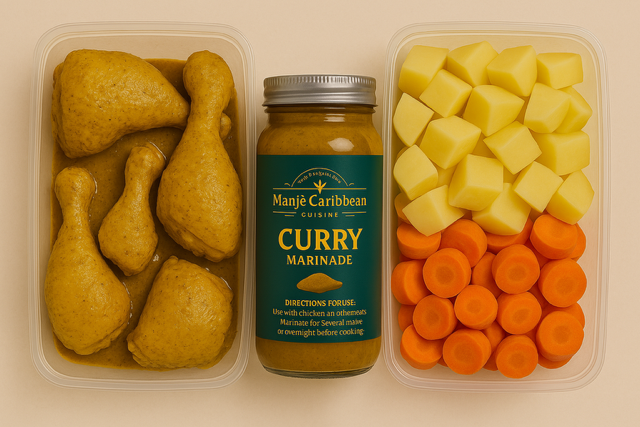 Curry Chicken Meal Prep with Marinade