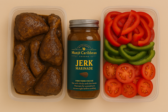 Jerk chicken Meal Prep set